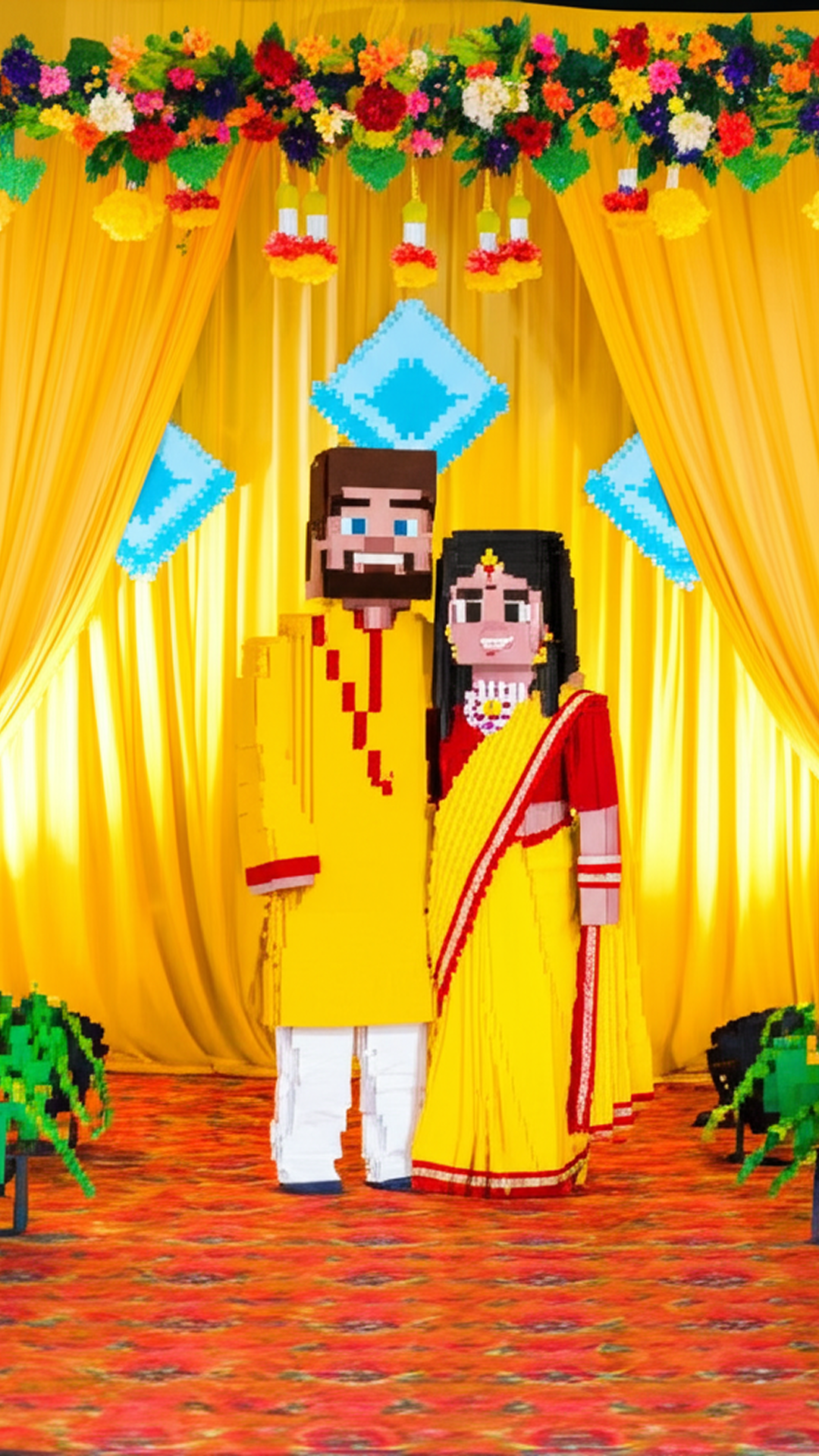 Minecraft voxel art from photo — exclusive to Cartoon Me