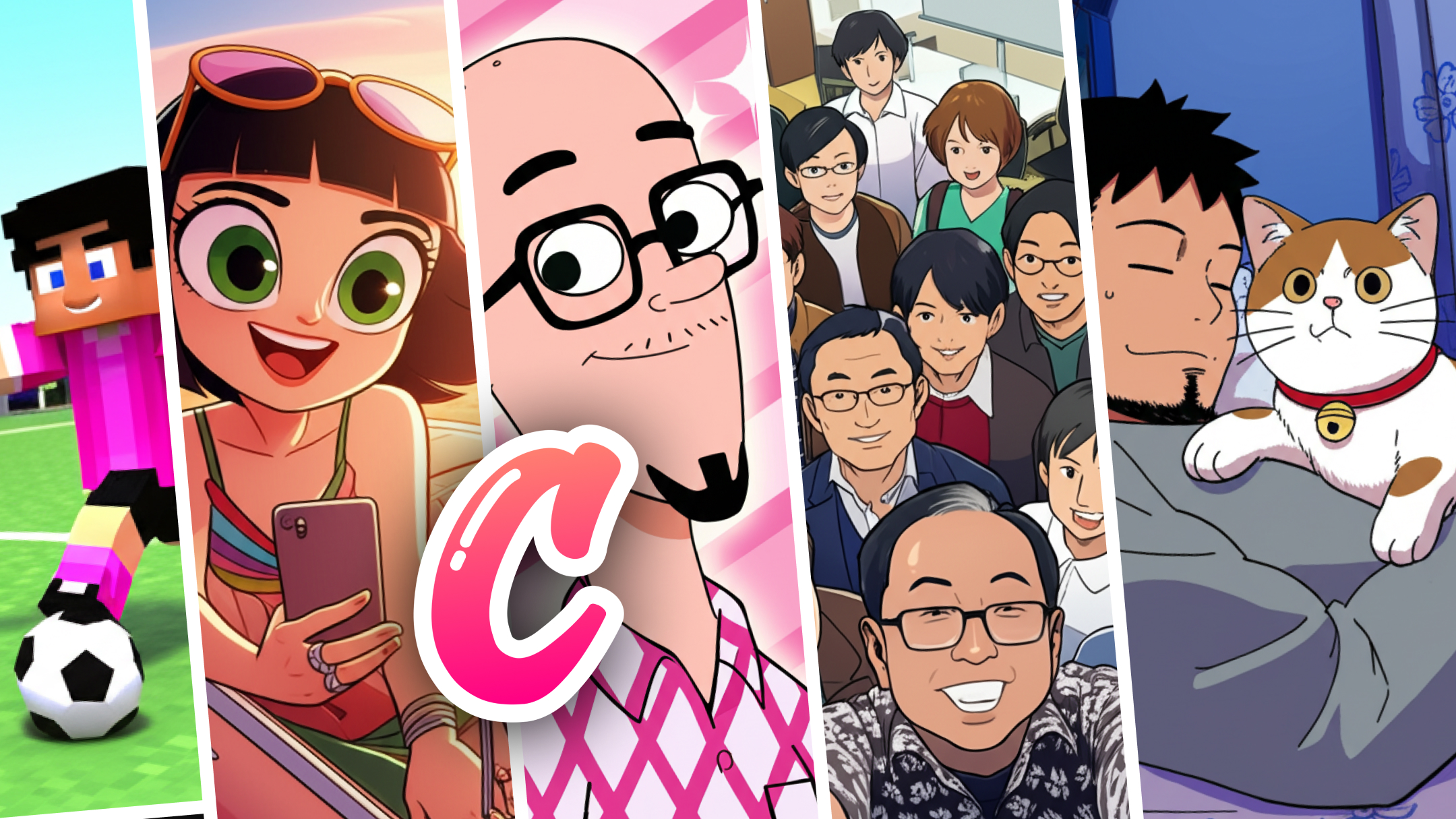 Cartoon Me - Multiple cartoon styles overview