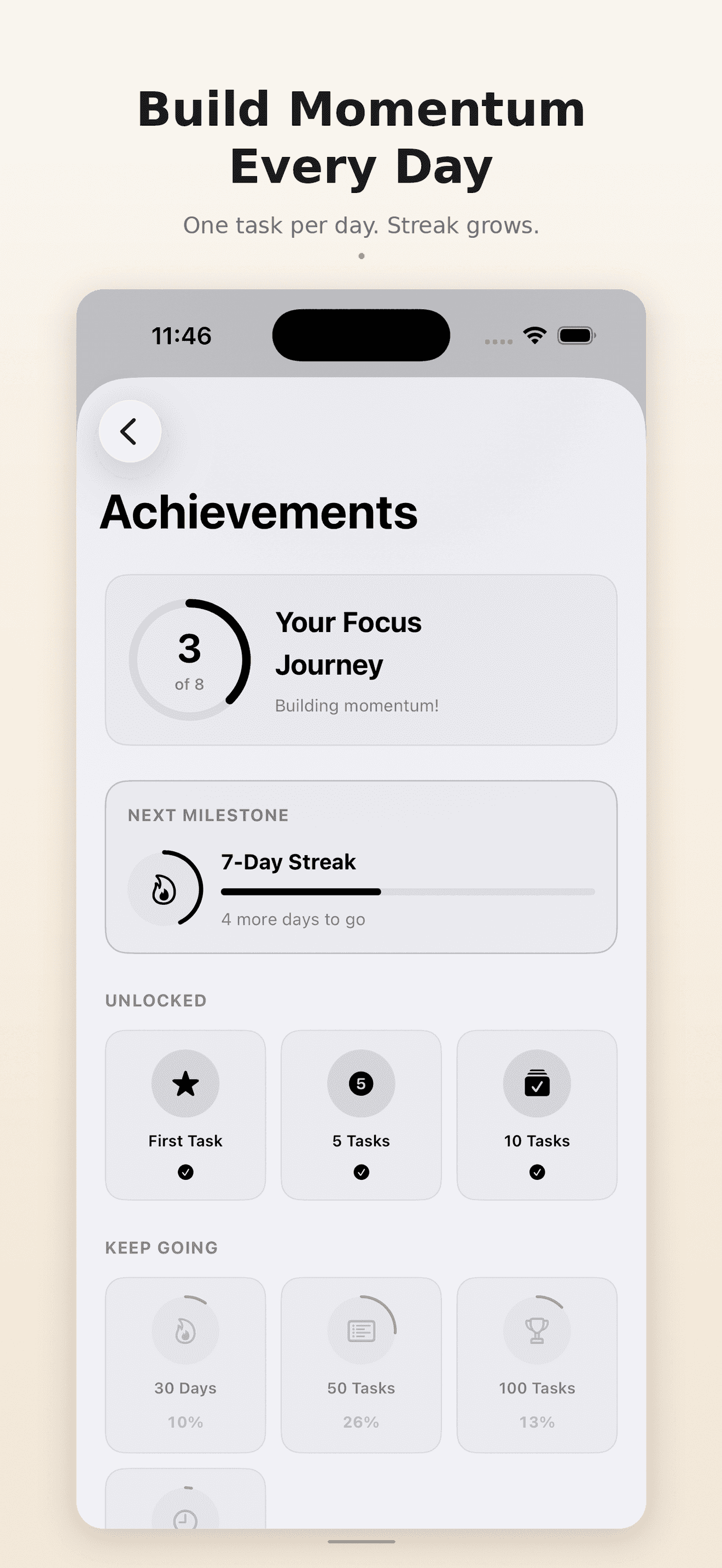 OneTask Streak System