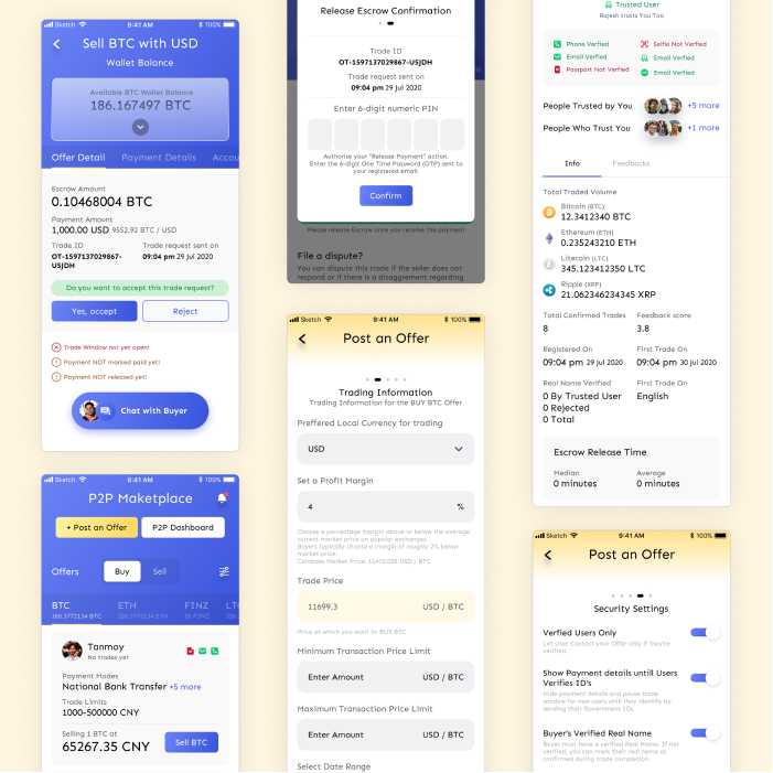 Cryptocurrency P2P Exchange & Lending Systems