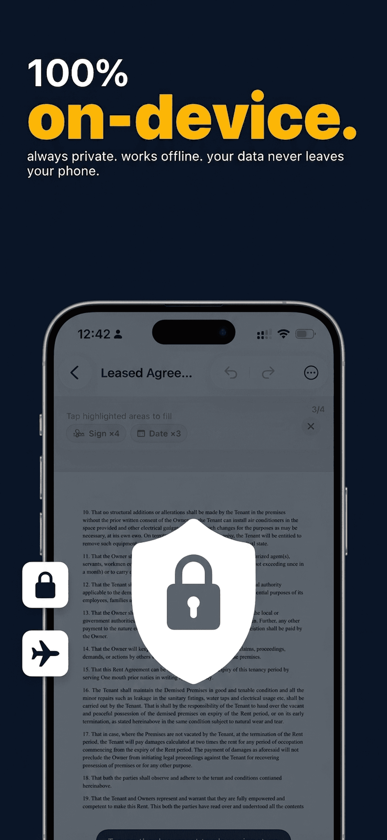 100% on-device privacy